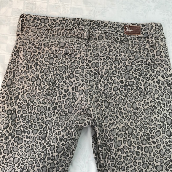 Paige Peg Skinny jeans snow leopard print size 26 - Picture 5 of 11